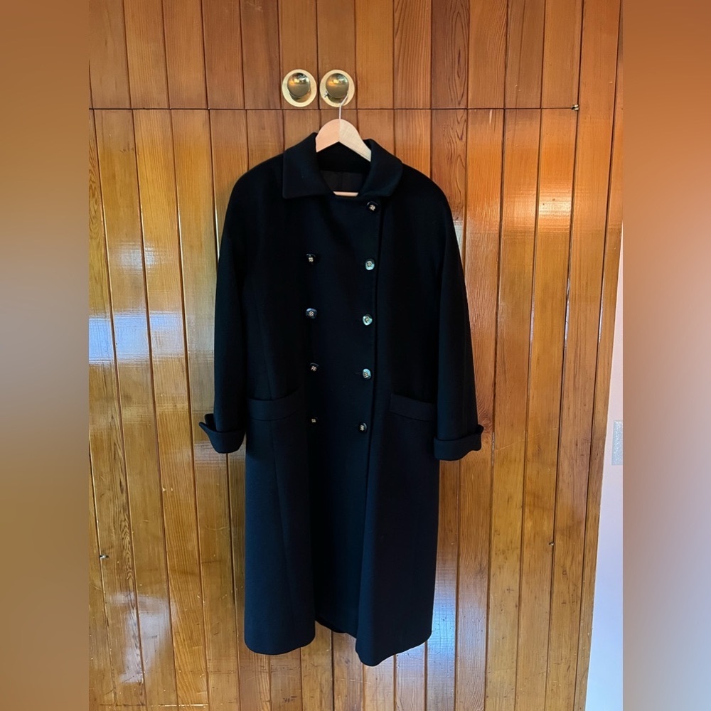 Sakes Fifth Ave FLEURETTE 100% Cashmere Overcoat